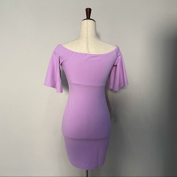 SUSANA Monaco Off-the-shoulder Purple Dress Size XS - Picture 4 of 9